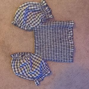 Nasty Gal Top Checkered Medium